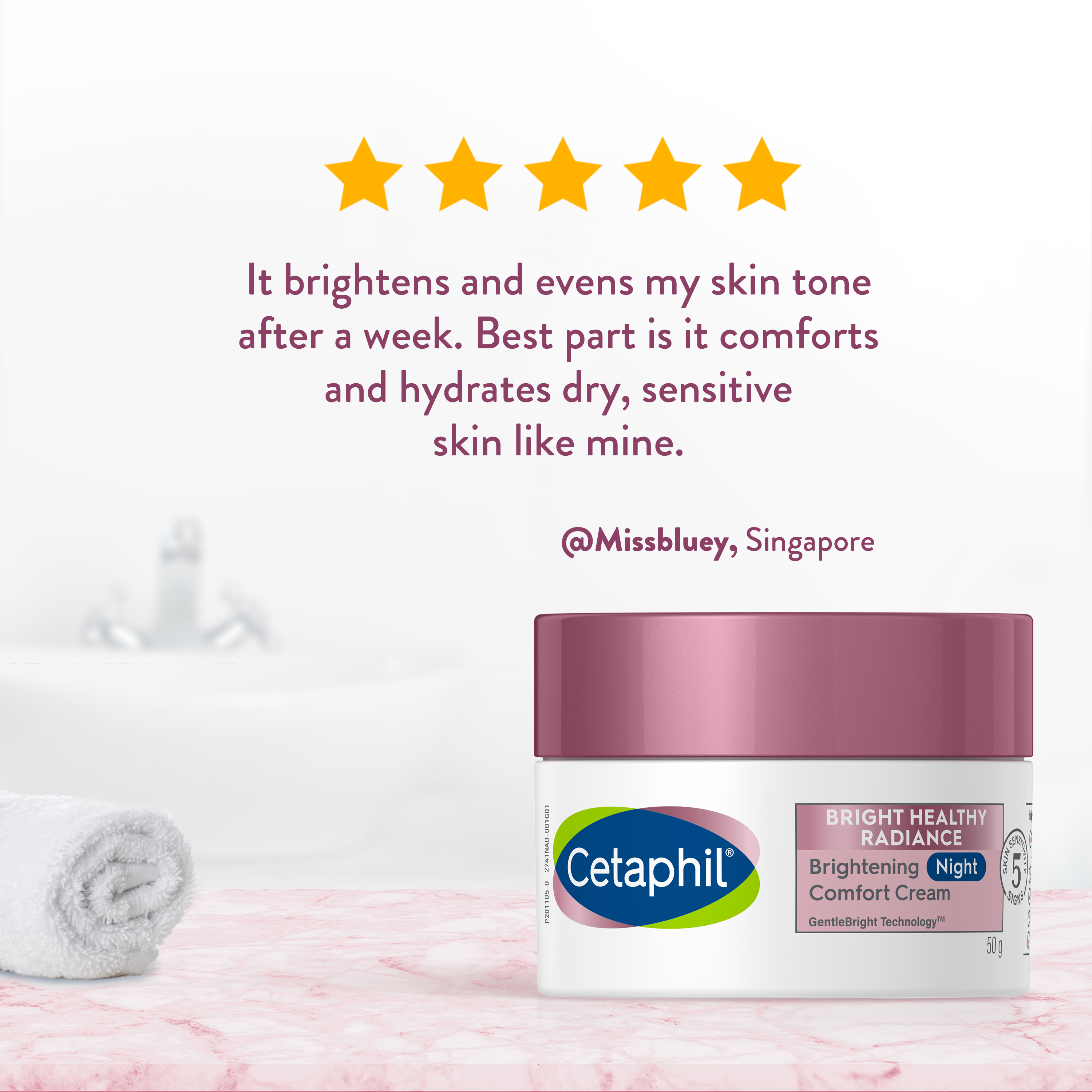 Bright Healthy Radiance Brightening Night Comfort Cream