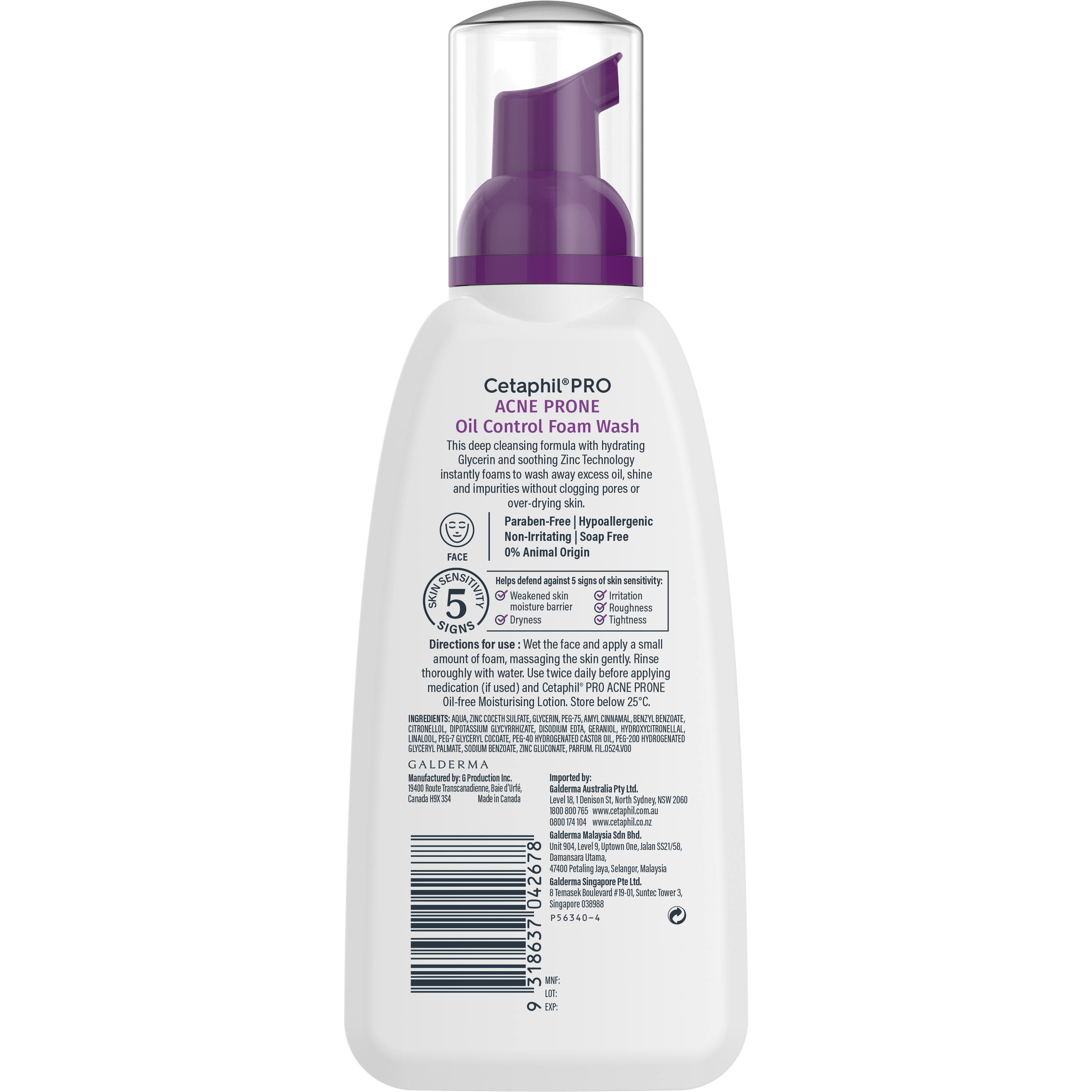 PRO Acne Prone Oil Control Foam Wash