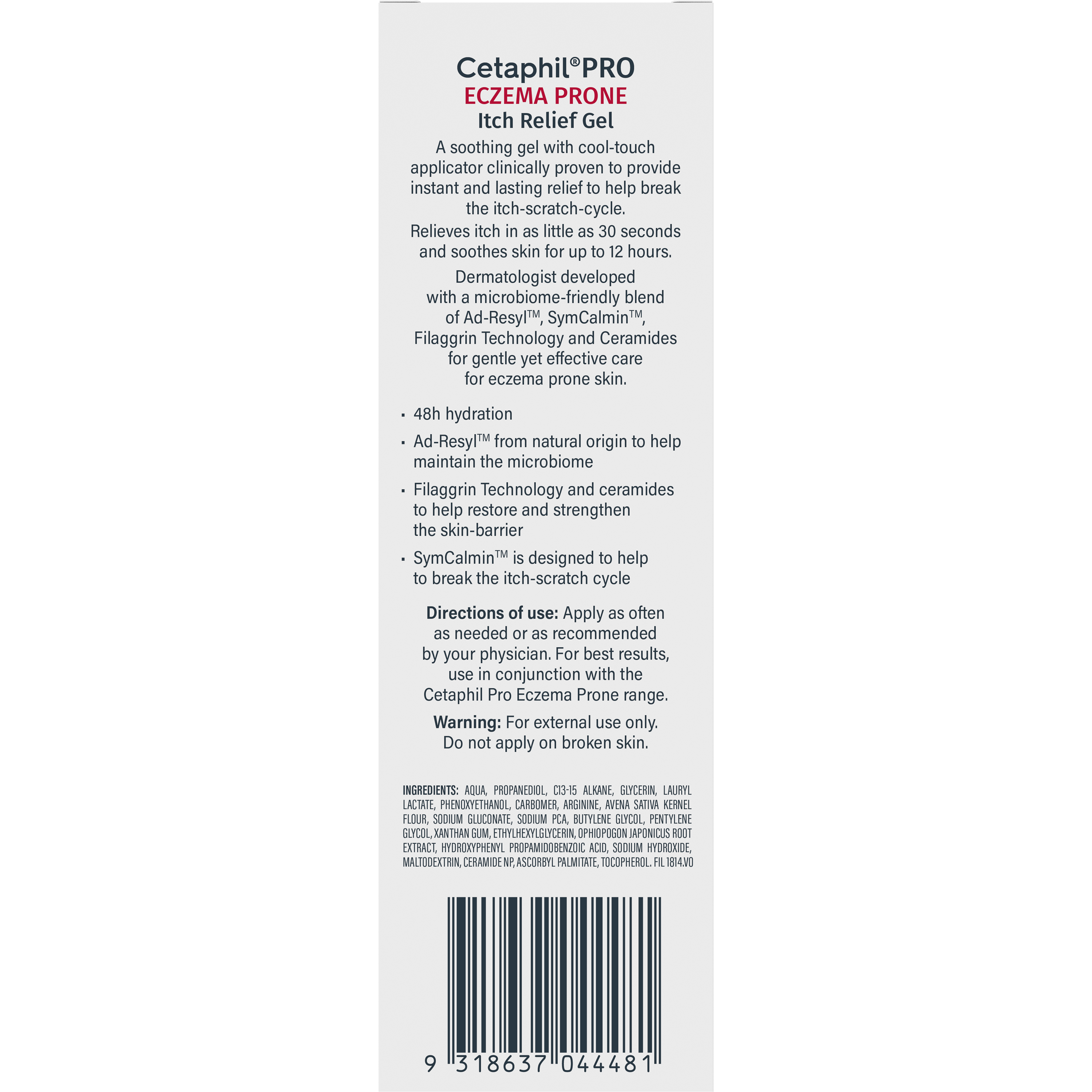 Pro Eczema Prone Itch Relief Gel